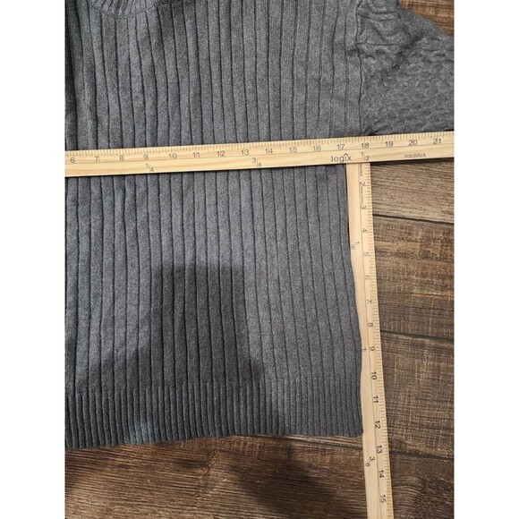 Evolution By Cyrus Women's Sweater Gray Medium - Picture 4 of 5